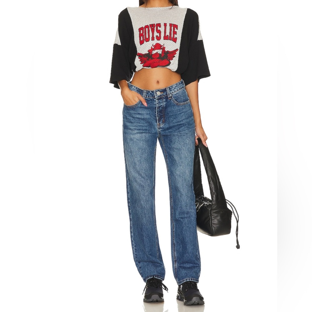 Superdown Lanie Jeans in Blue Wash